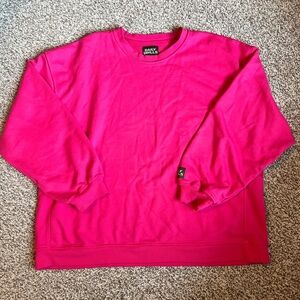 Daily Drills Vibrant Pink Crewneck Sweater